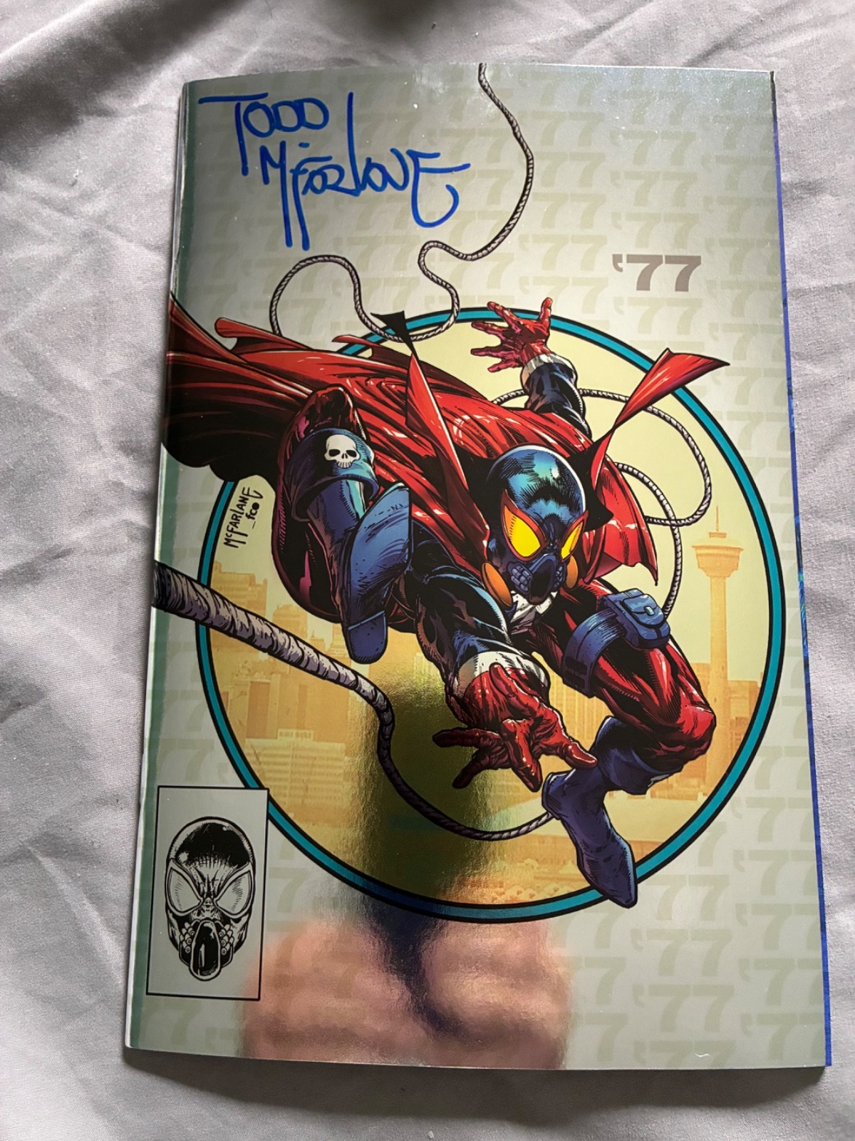 SPAWN 77 #1 (OF 3) CVR I INC 1:250 TODD MCFARLANE SIGNED FOIL SPAWN 77 #1 (OF 3) CVR I INC 1:250 TODD MCFARLANE SIGNED FOIL