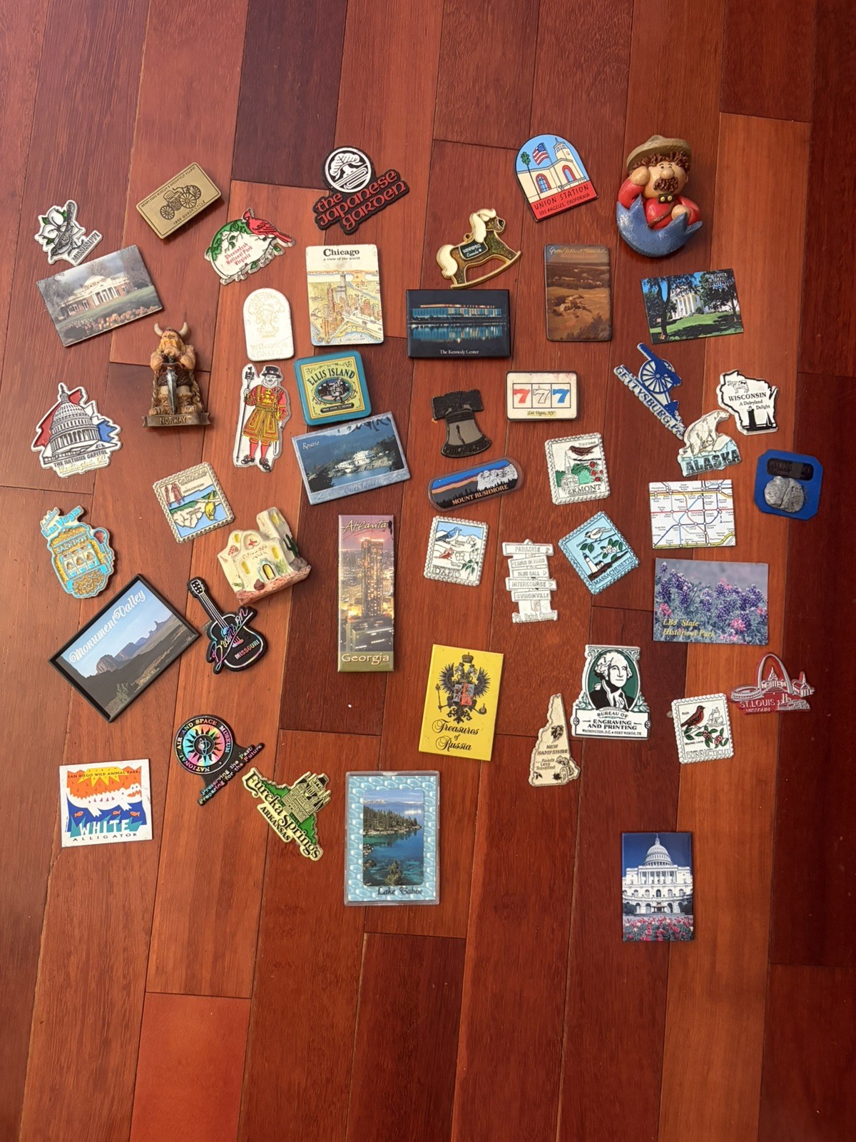 Huge Lot of 46 Vintage Travel Refrigerator Magnets Souvenir US International Huge Lot of 46 Vintage Travel Refrigerator Magnets Souvenir US International