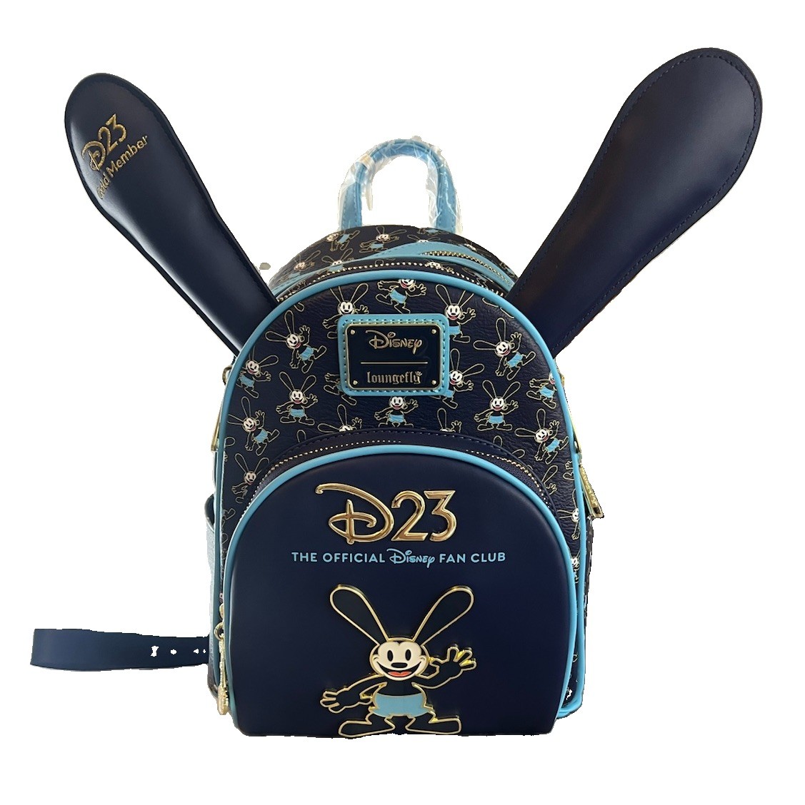 2026 Disney D23 Gold Member Exclusive Loungefly Oswald Backpack + Ears NWT