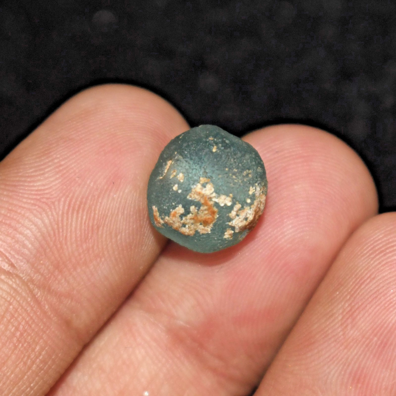 Genuine Ancient Roman Glass Bead in Perfect Condition