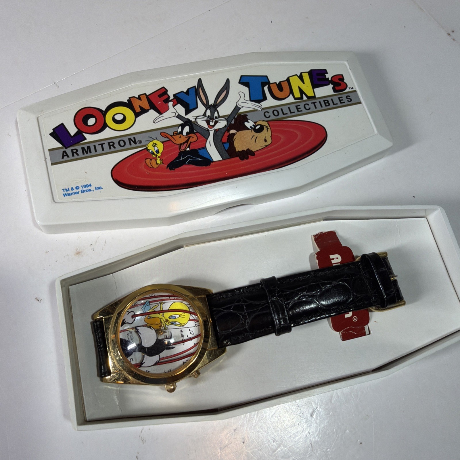 Armitron Looney Tunes Musical Watch 1995 Sylvester & Tweety Quartz
