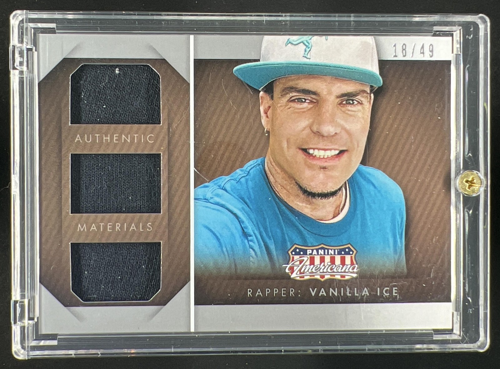 Vanilla Ice 2015 Panini Americana Triple Materials Patch /49
