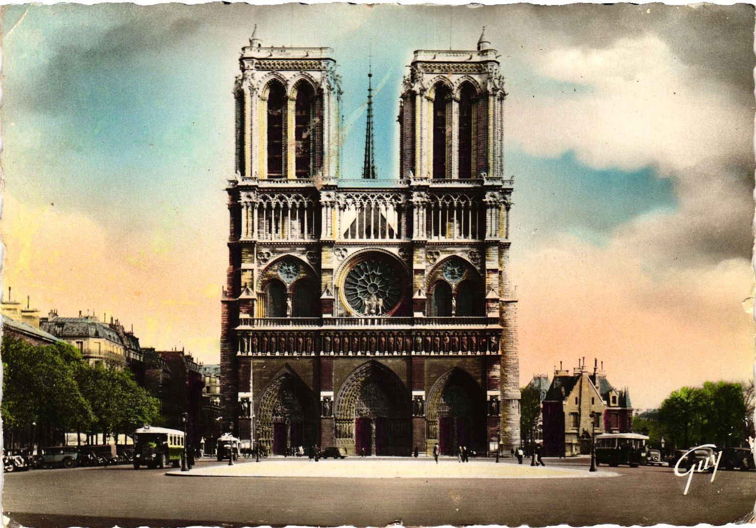VTG Postcard RPPC- Cathedrale Notre-Dame, Paris Early 1900s
