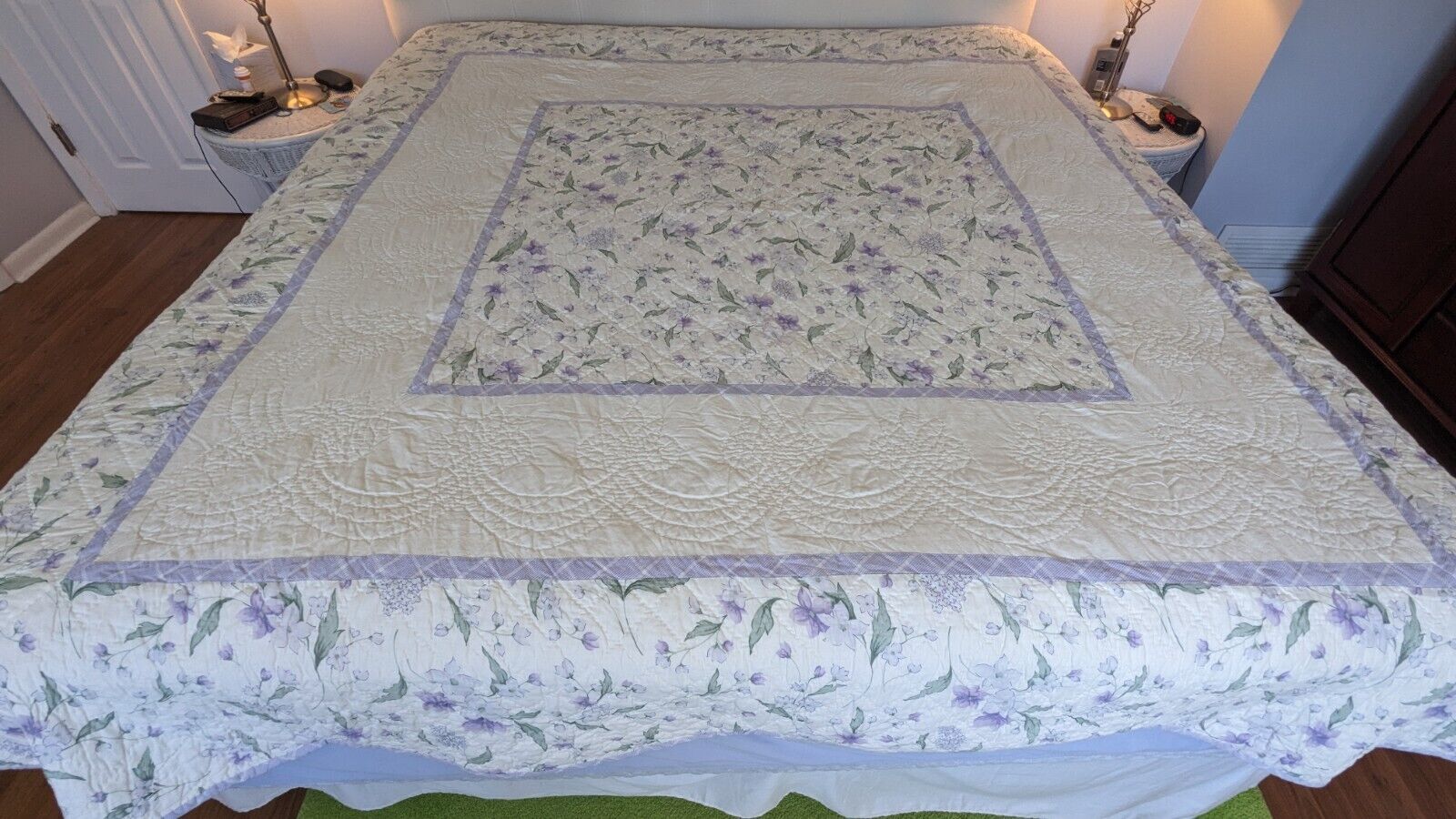 HAND STITCHED KING SIZE  OHIO AMISH PATCHWORK QUILT 88\