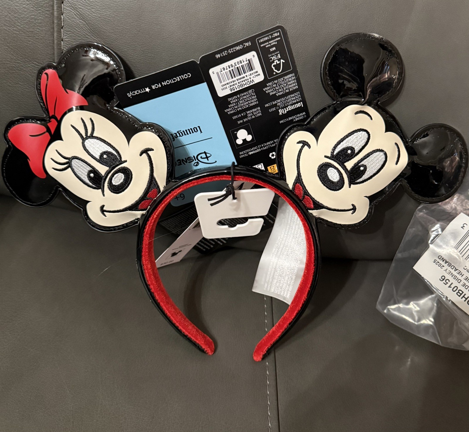 Disney Mickey Minnie Loungefly Ears Headband Macy's Parade limited edition NWT