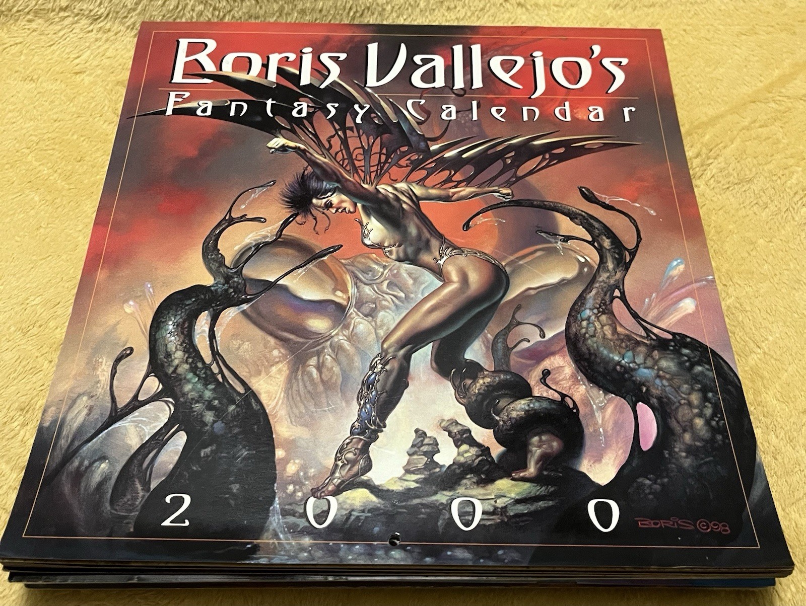Boris Vallejo Calendars Lot Of 13 Rare Vintage 2000,01,02,03,04,05,06,07,09
