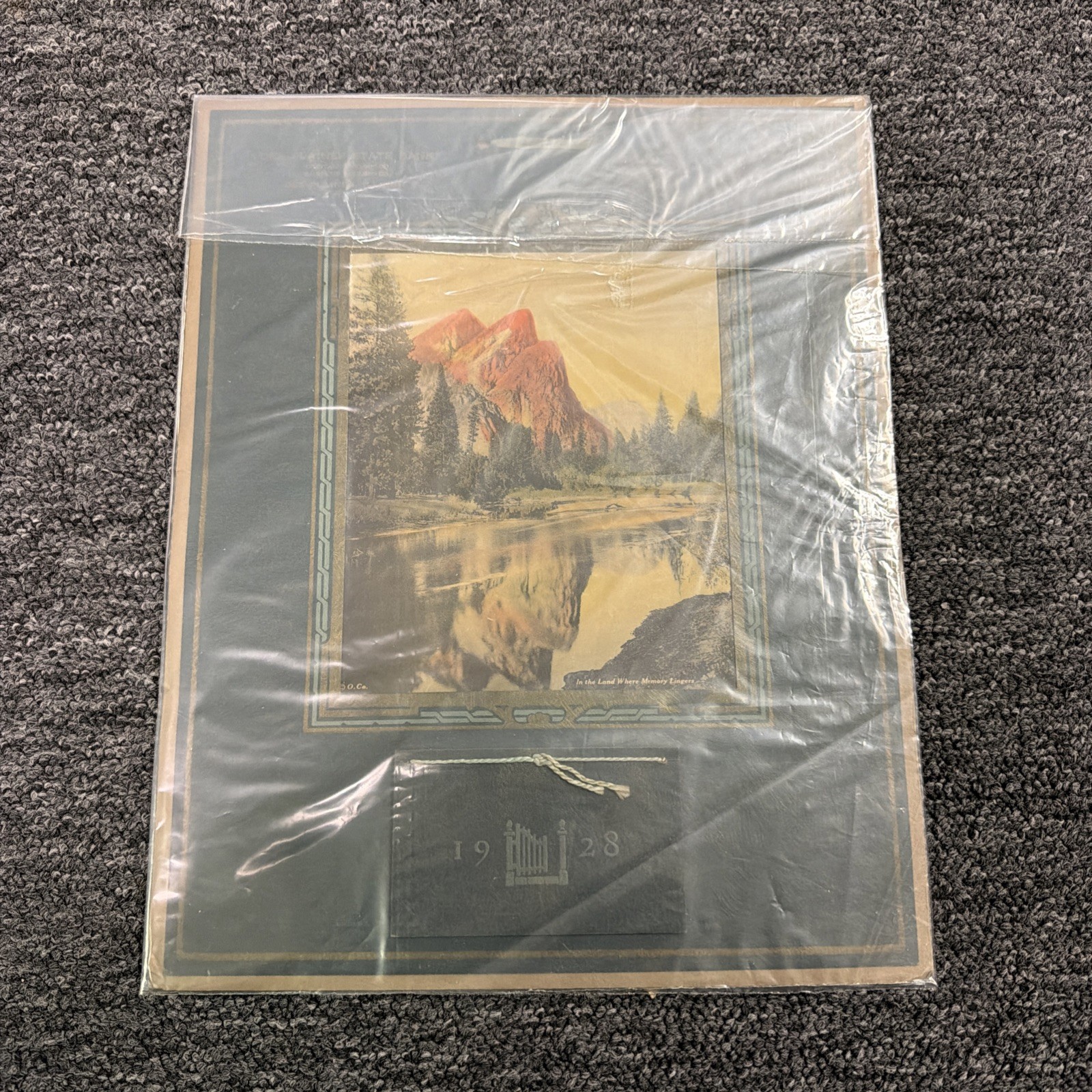 1927 Painting 2 Piece In The Land Where Memory Lingers Majesty 15’X12’ Antique