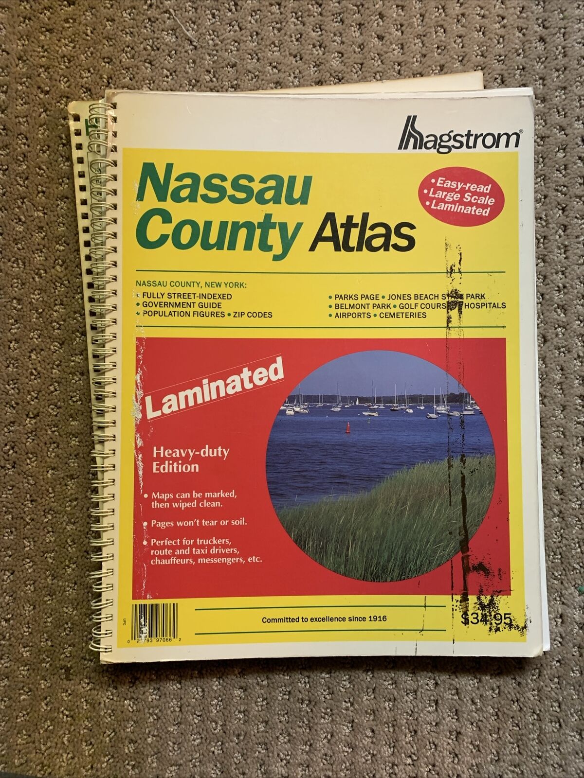 Hagstrom Nassau County Atlas, 1994 Heavy-Duty Edition