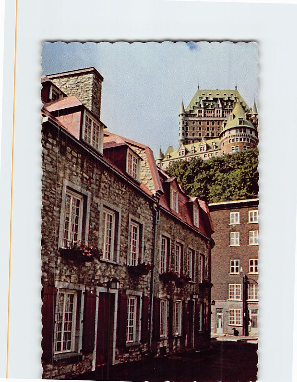 Postcard Old Quebec Street Scene Quebec Canada