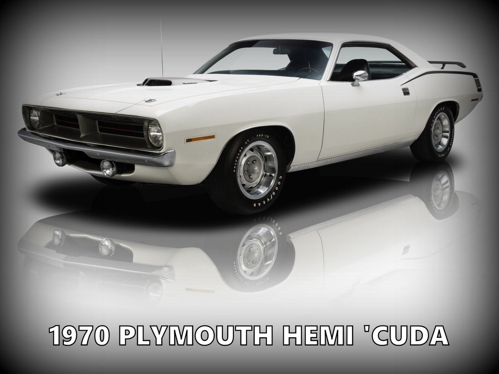 1970 Plymouth Barracuda Hemi \'Cuda Metal Sign: 12x16\