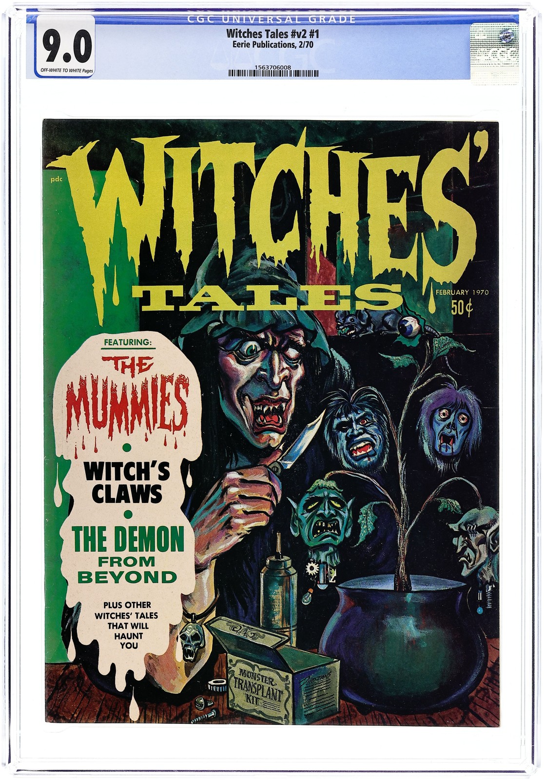 Witches Tales Vol. 2 #1 CGC 9.0 1970 1563706008