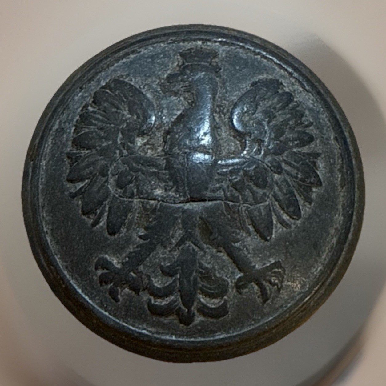 W2 Pre-1939 Polish Army Uniform Button Wz.28 Crowned Eagle tunic patern 2836 W2 Pre-1939 Polish Army Uniform Button Wz.28 Crowned Eagle tunic patern 2836