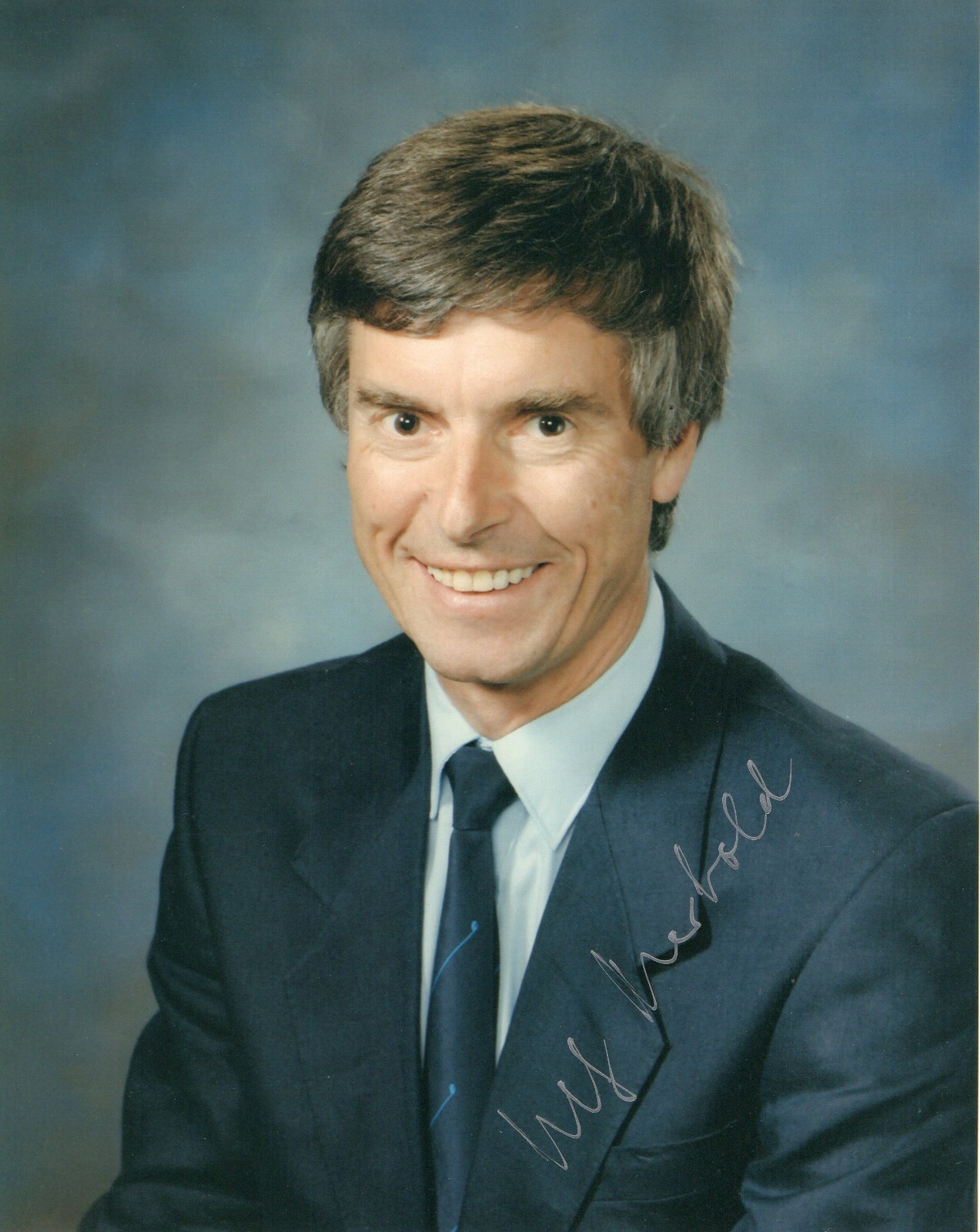 8x10 Original Autographed Photo of German Astronaut Ulf Merbold