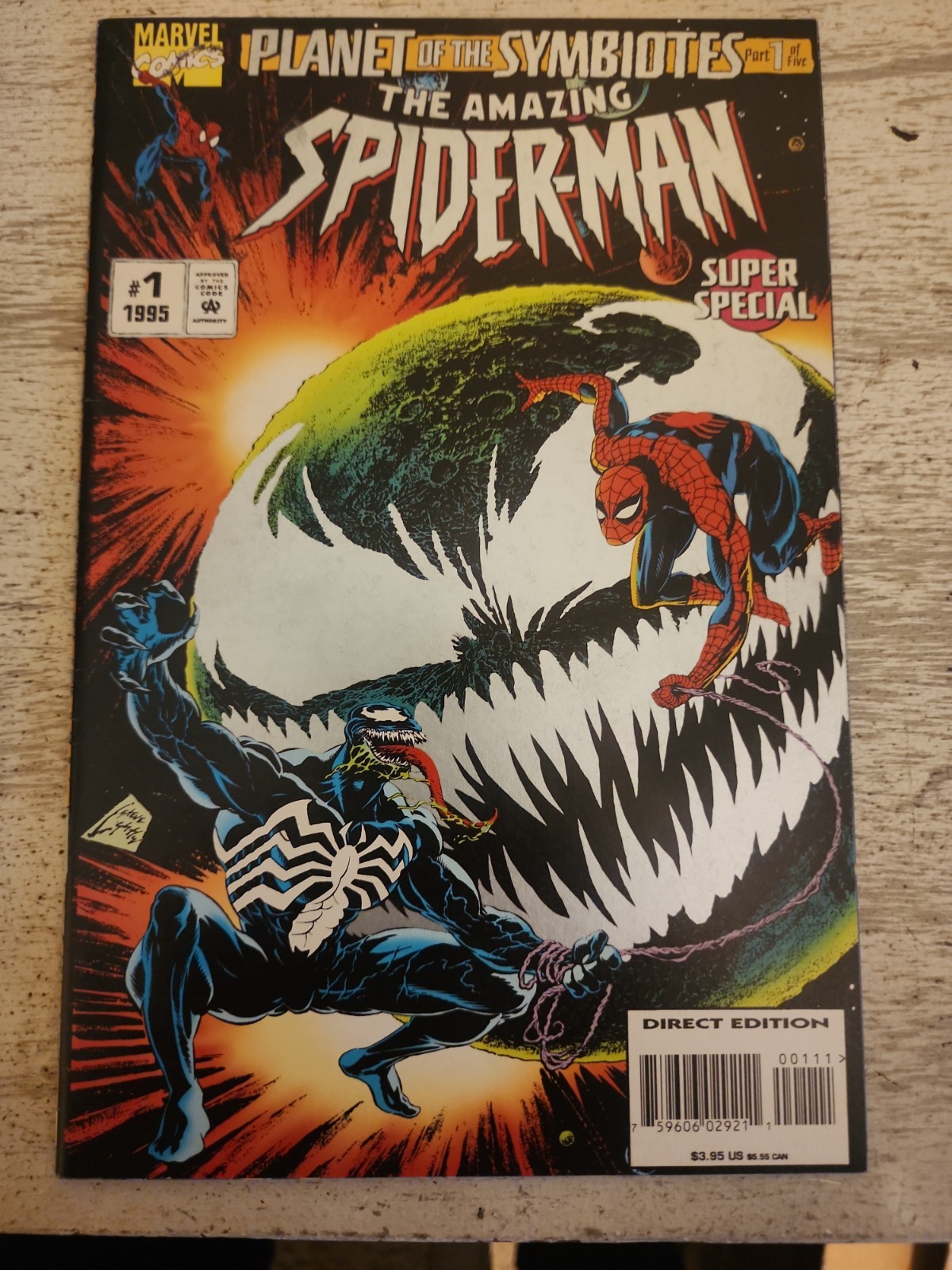 The Amazing Spider-Man Planet Of The Symbiotes Comic #1 Super Special 1995 Venom The Amazing Spider-Man Planet Of The Symbiotes Comic #1 Super Special 1995 Venom