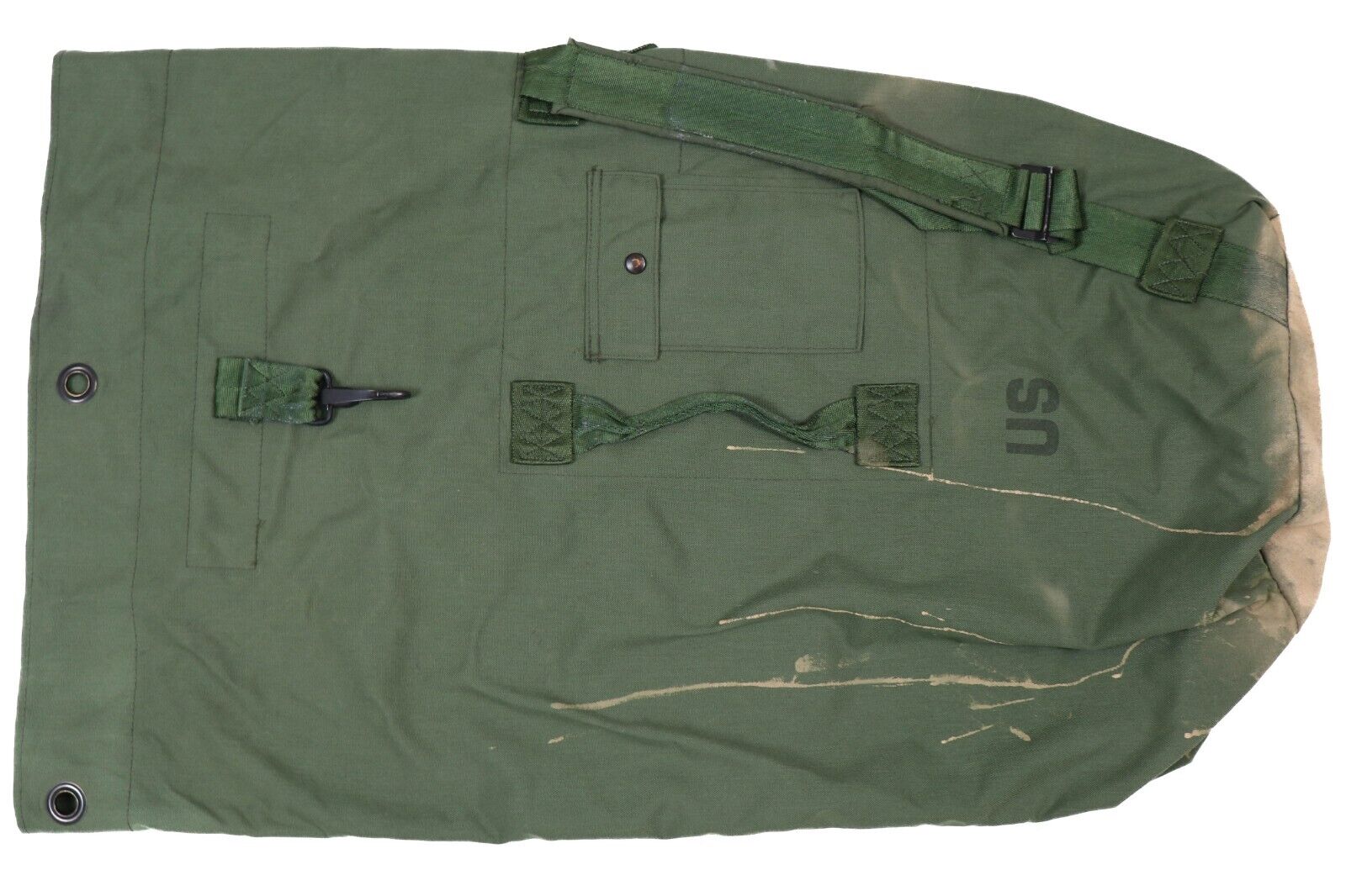 Top Loading Military Duffle Bag US Army Sea Bag Sack Deployment Pack OD Green