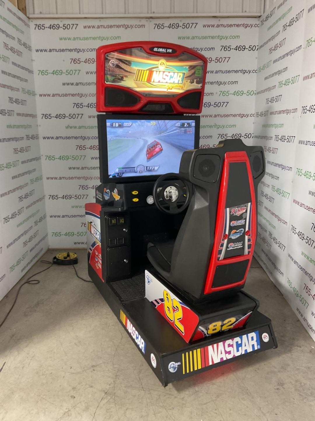 Nascar Team Racing by Global VR COIN-OP Sit-Down Driving Arcade Video Game