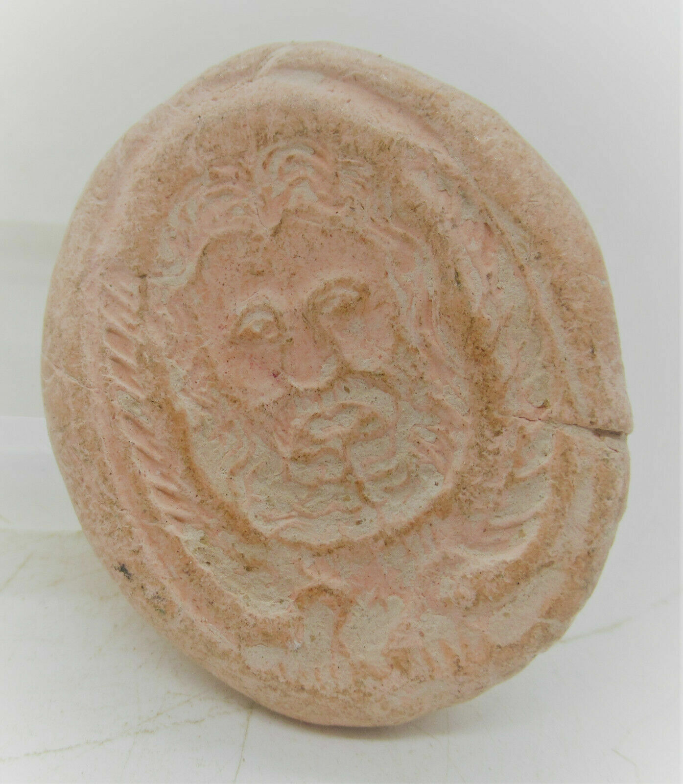 Museum Ancient Near Eastern Greek Terracotta Seal Stamp 1.5\