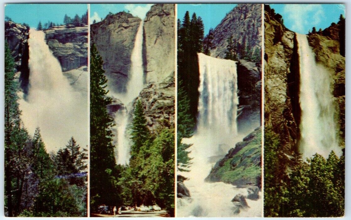Postcard - The Four Falls, Yosemite National Park - California