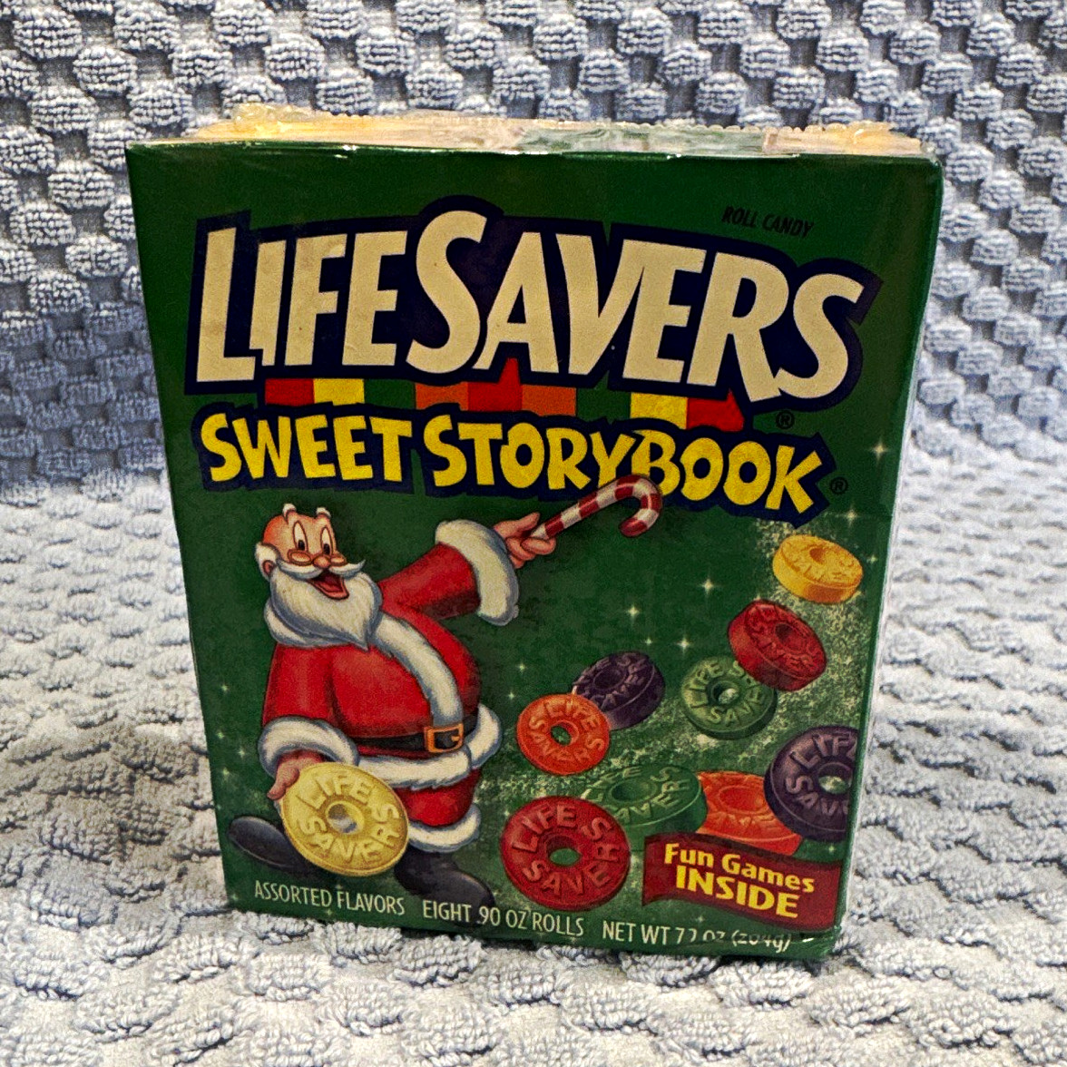 Vintage Life Savers Sweet Storybook Roll Candy Holiday Santa Fun Game Inside
