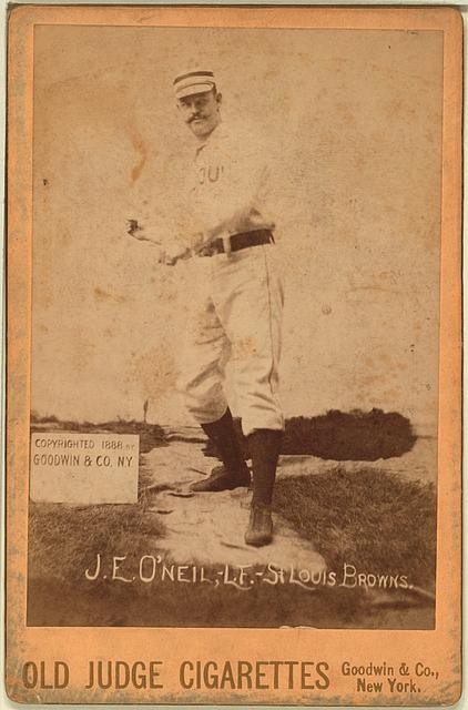 Photo:St. Louis Browns Tip O\'Neill 1888 Baseball Cabinet Photo Portrait