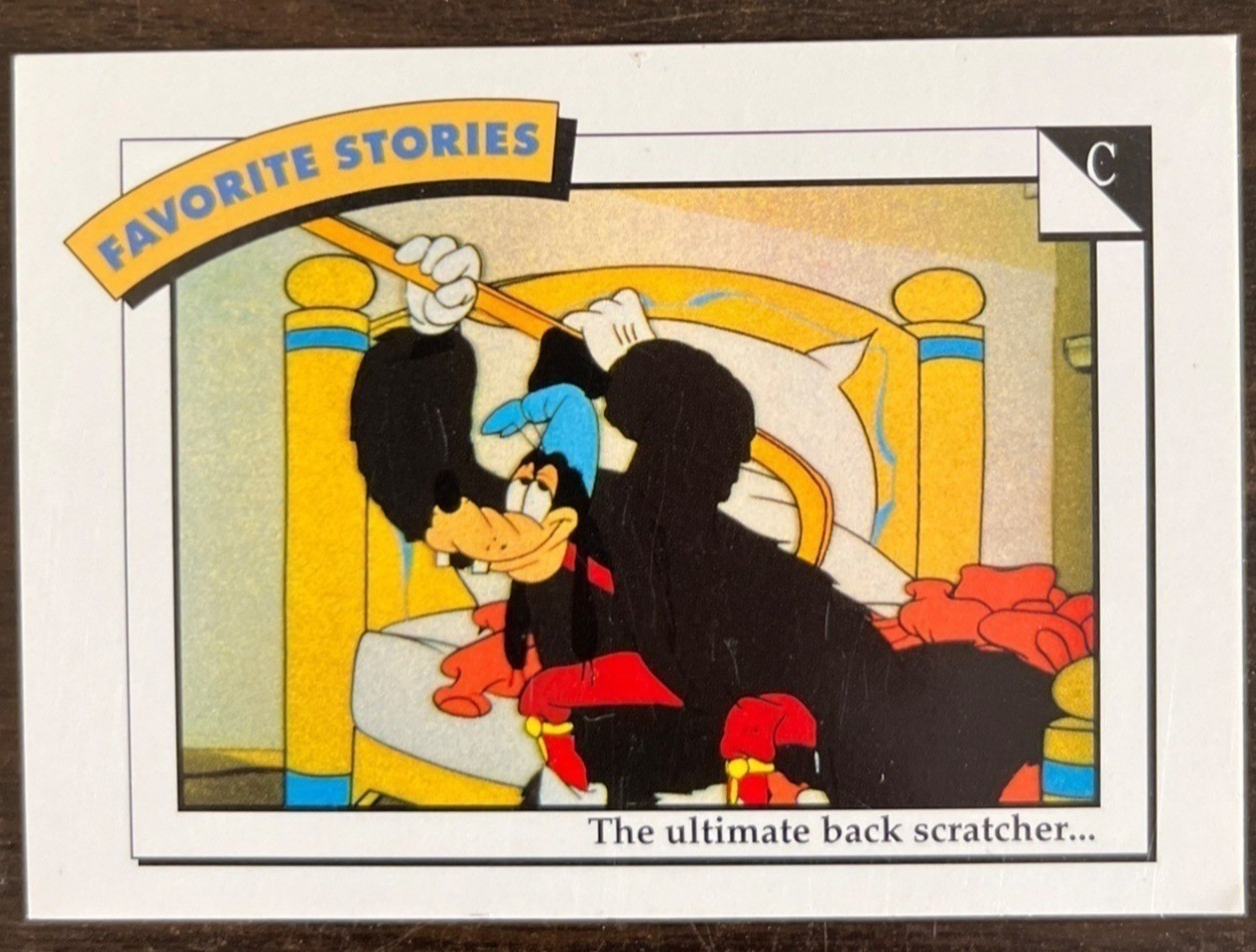 1991 Impel Disney Trading Cards #99 The Art Of Skiing The Ultimate Back Scratche