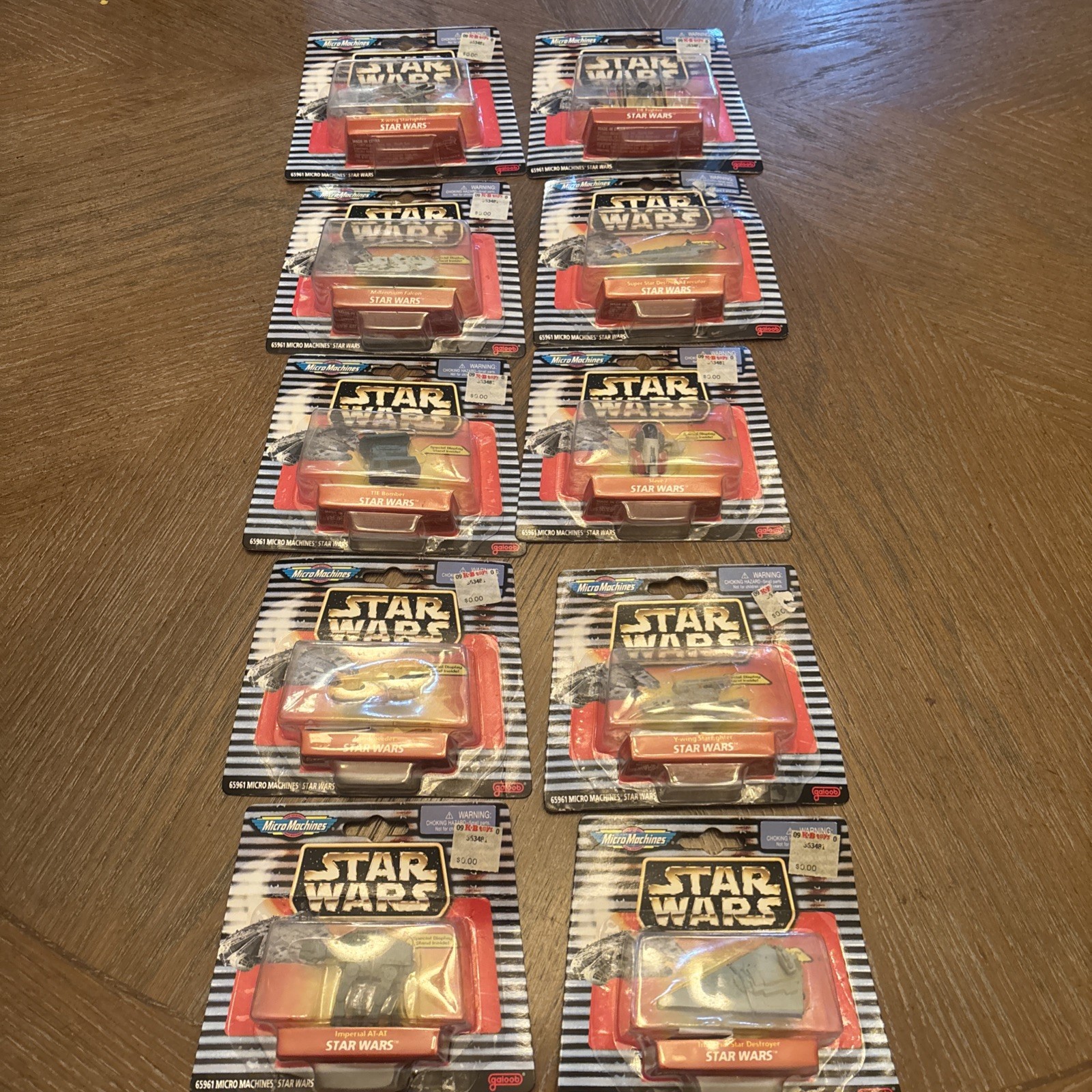 Star Wars GALOOB Micro Machines SET of 10 Carded Vehicles *See Pics*
