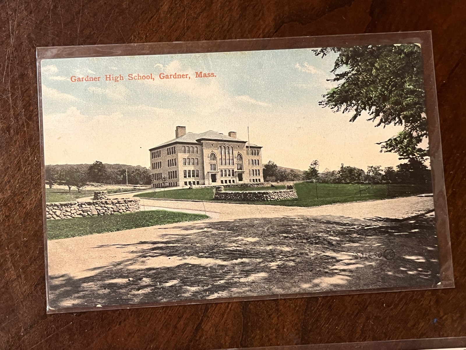 Gardner High School Gardner MA Worcester County Antique Postcard