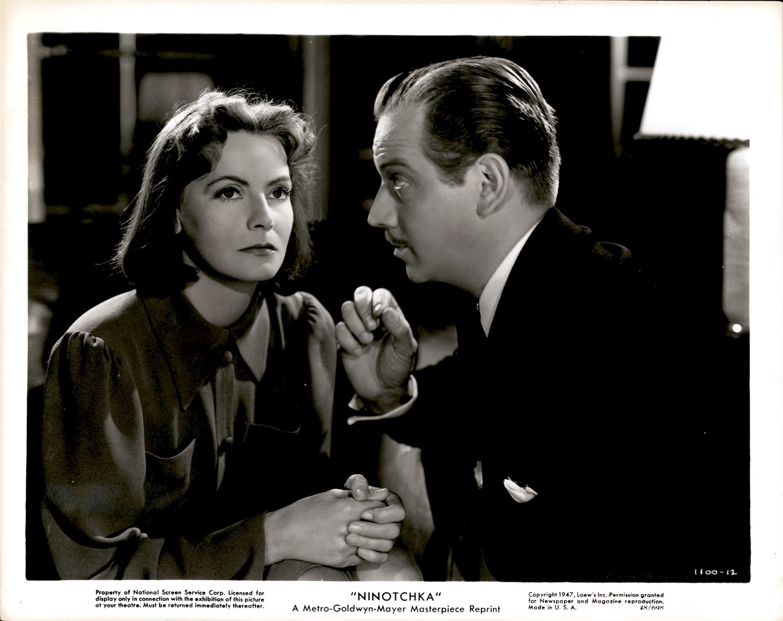 RL109B 1947 Original Photo GRETA GARBO MELVYN DOUGLAS 1939 \