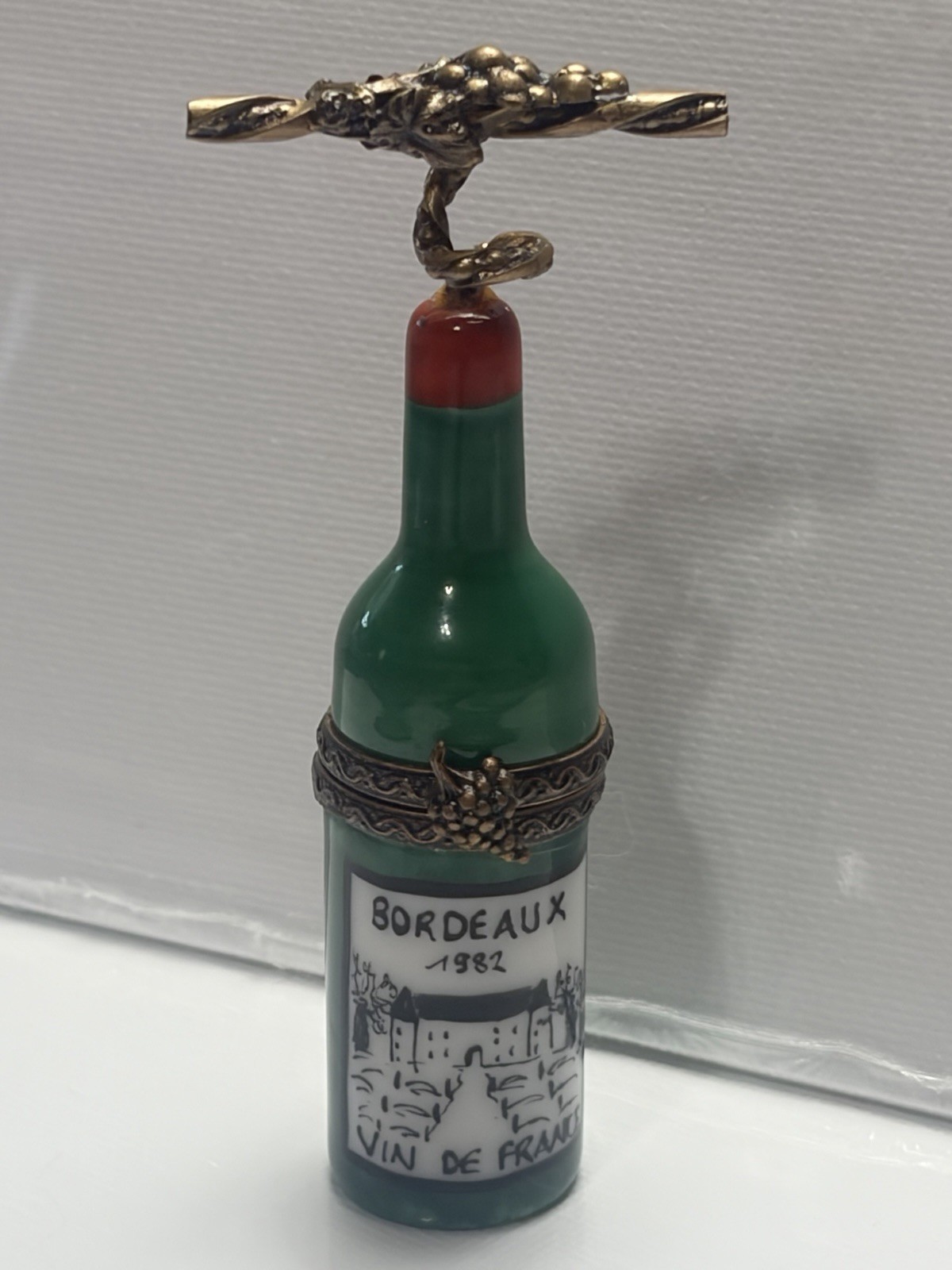Genuine Limoges  Bordeaux 1982 Wine Box