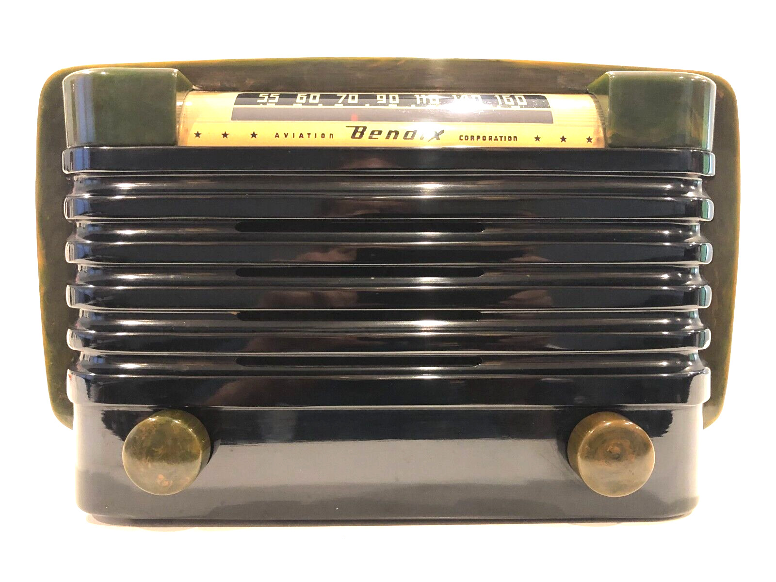 Bendix Marblized Green and Black Catalin Radio c.1946