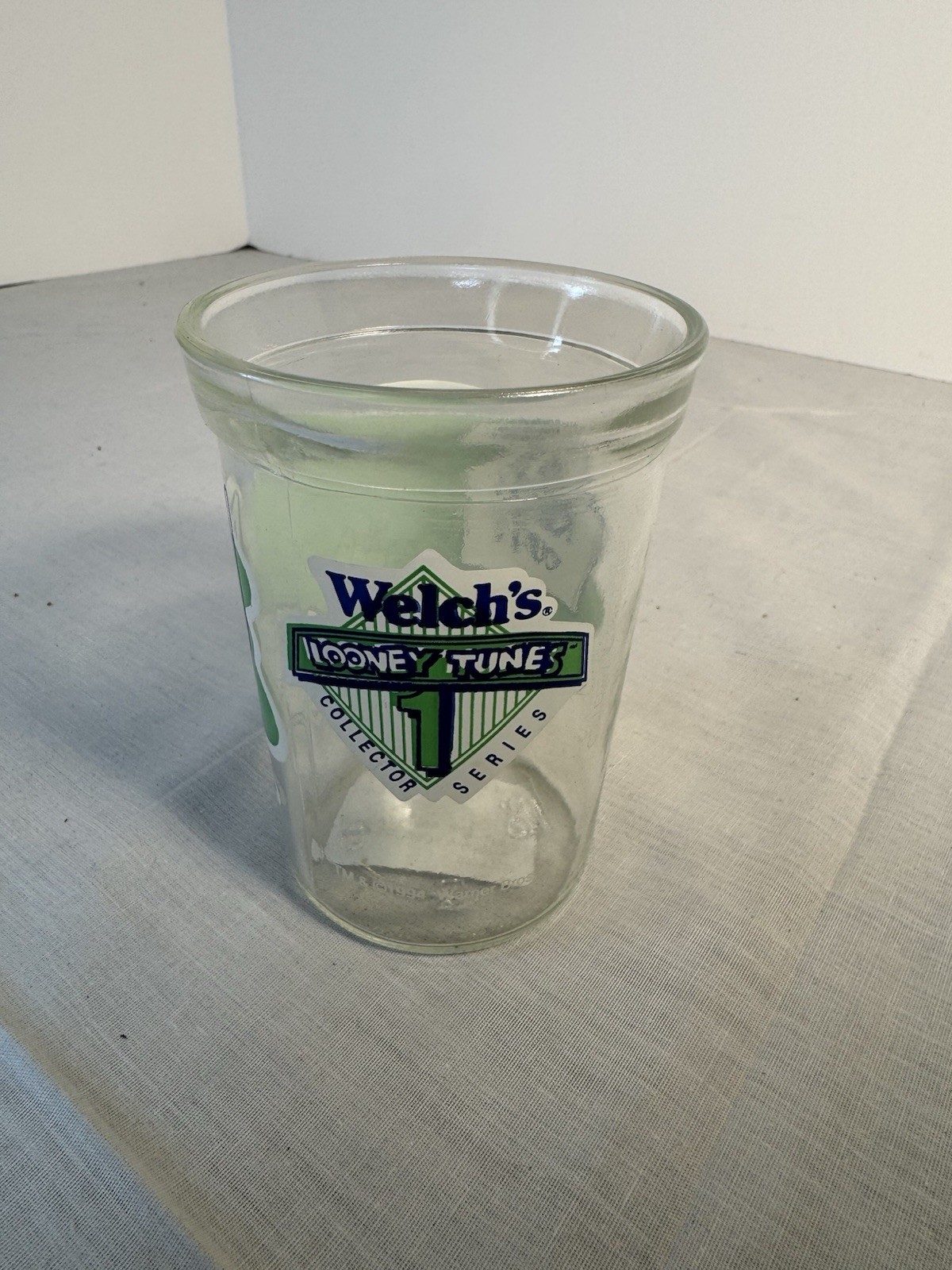 Vintage 1994 Welch's Looney Tunes Collector jelly jar  Keep out #1