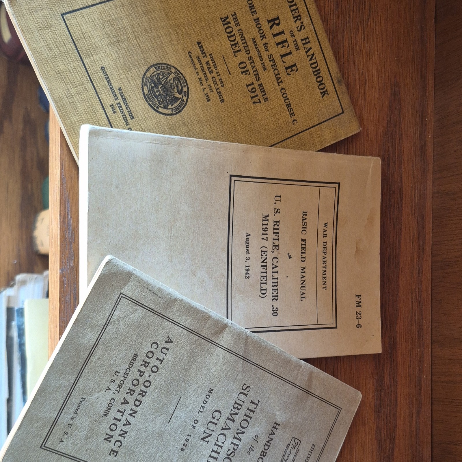 WWII Original US War Dept FM 23-6 .30 M1917 Enfield Rifle Manual 1942
