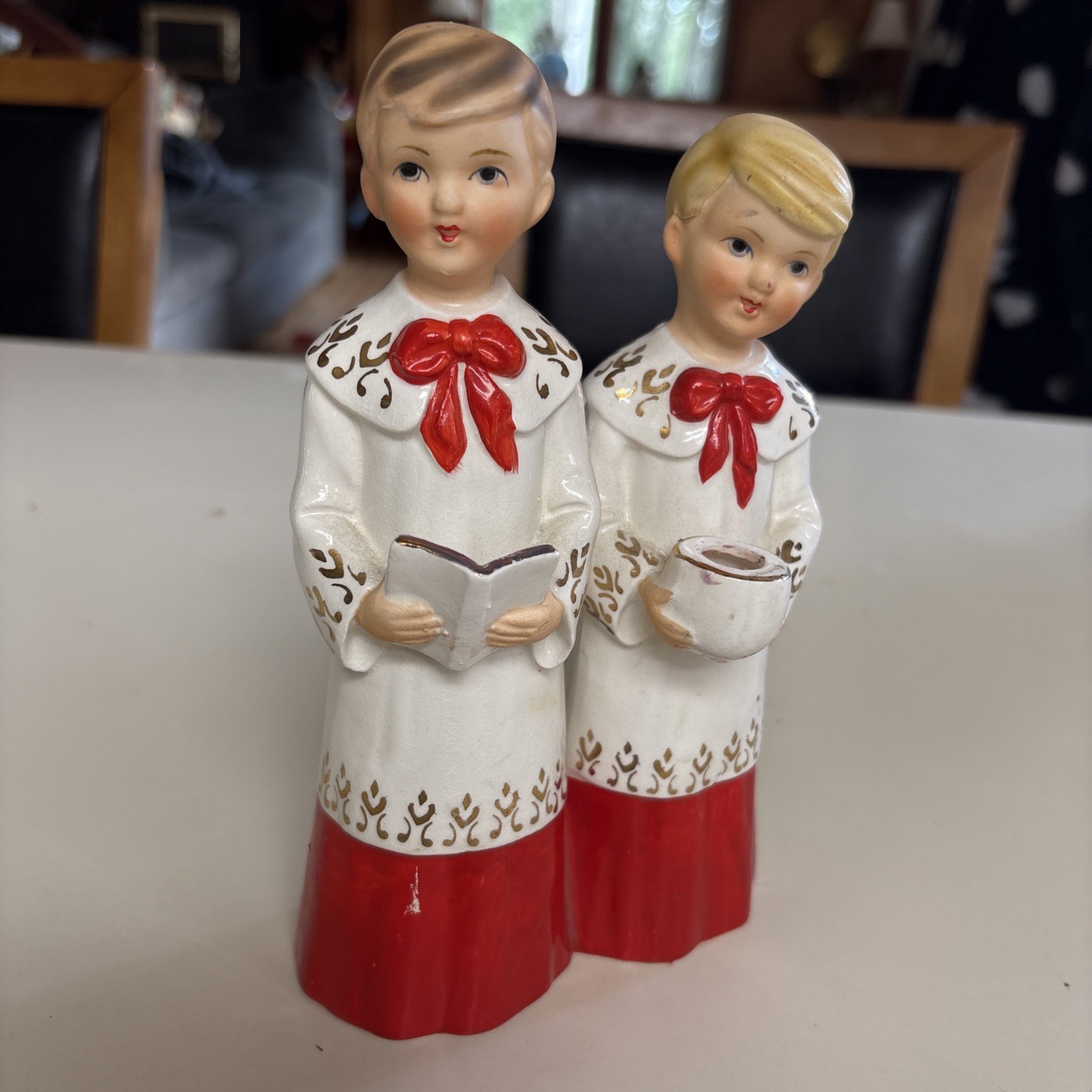Vintage Japan Schmid Brothers Choir Boy Candle Holder