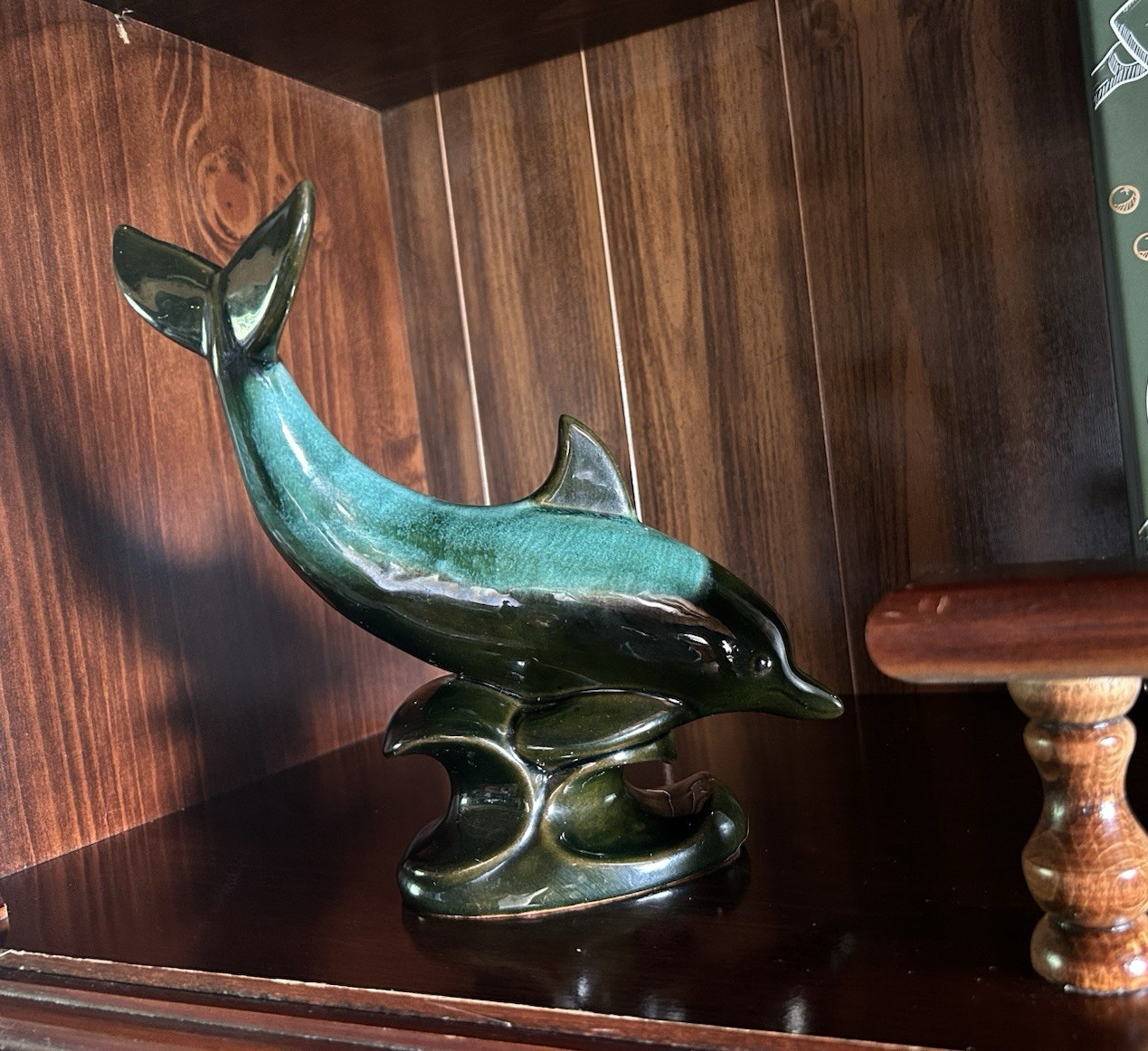 Blue Mountain Pottery Dolphin Figurine