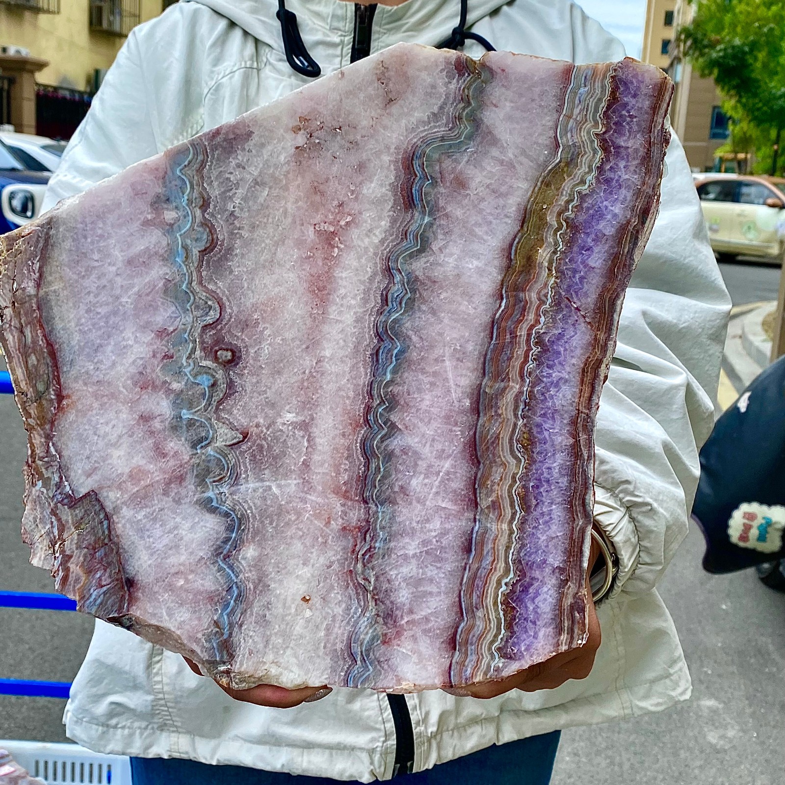 8.64LB  Beautiful agate amethyst specimen healing