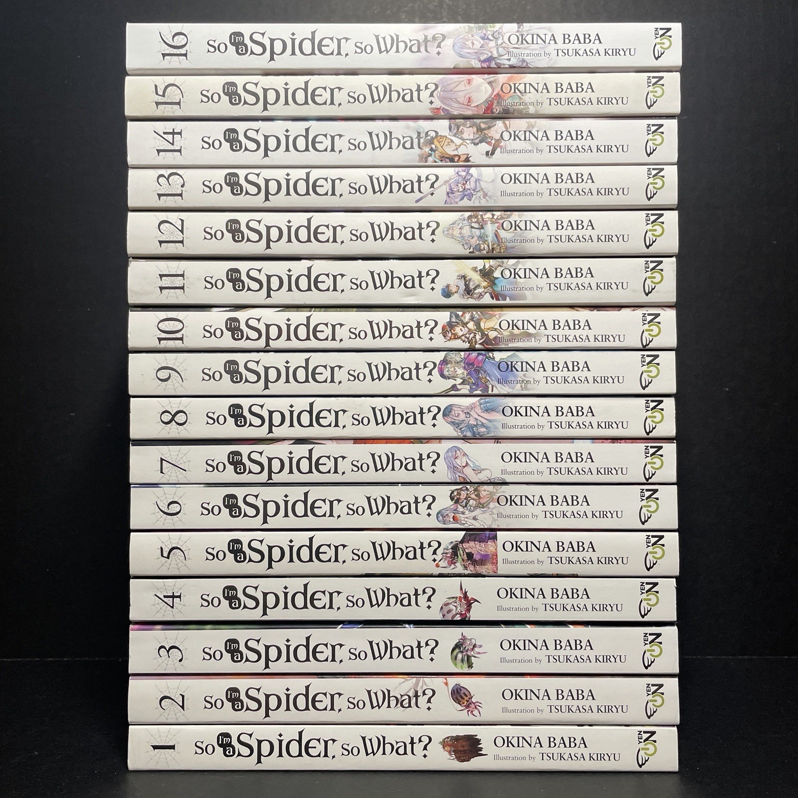 So I’m a Spider So What? Light Novel Volumes 1-16 New English Yen Press Complete So I’m a Spider So What? Light Novel Volumes 1-16 New English Yen Press Complete