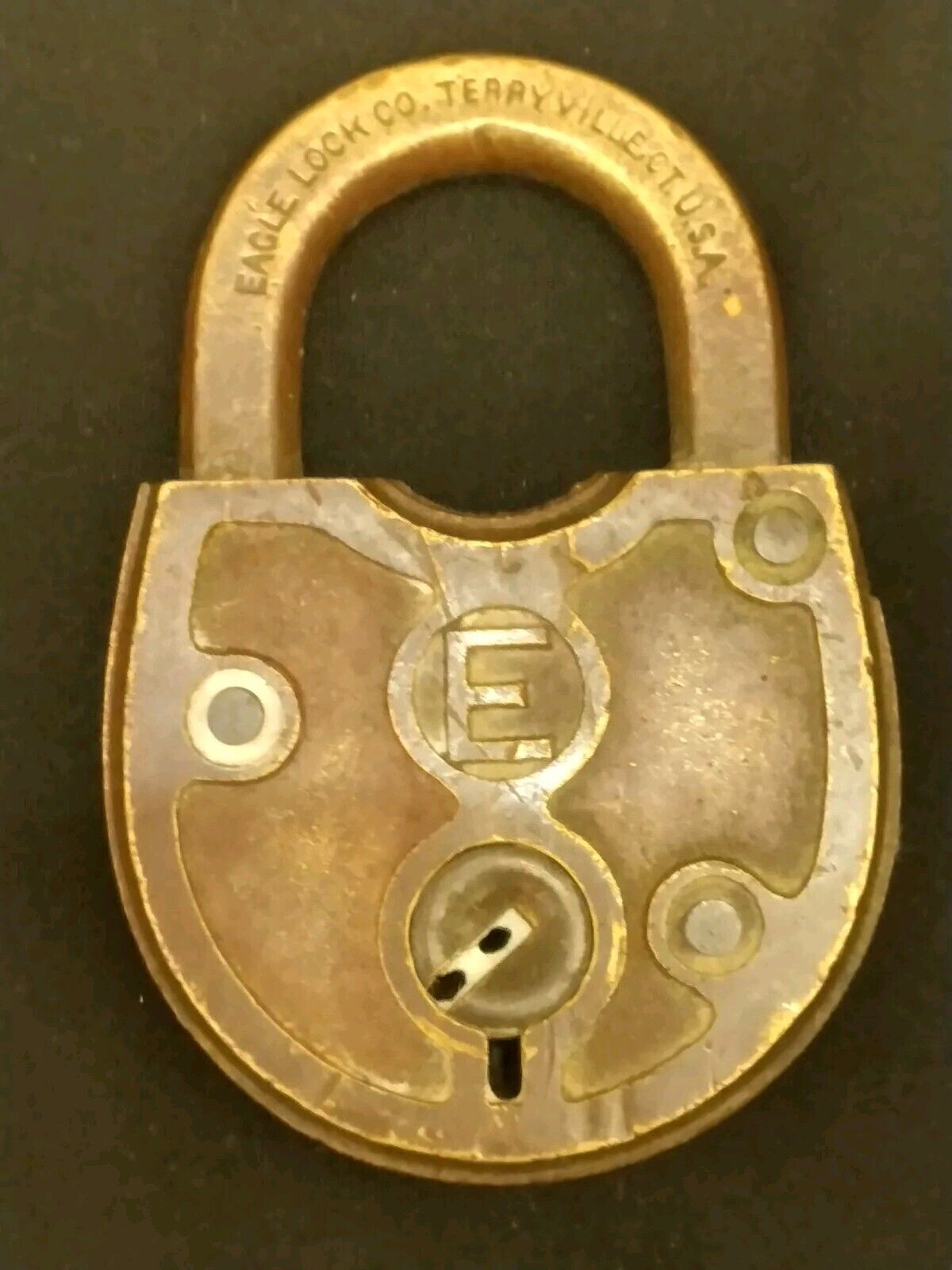 Old Antique Eagle Brass Lock