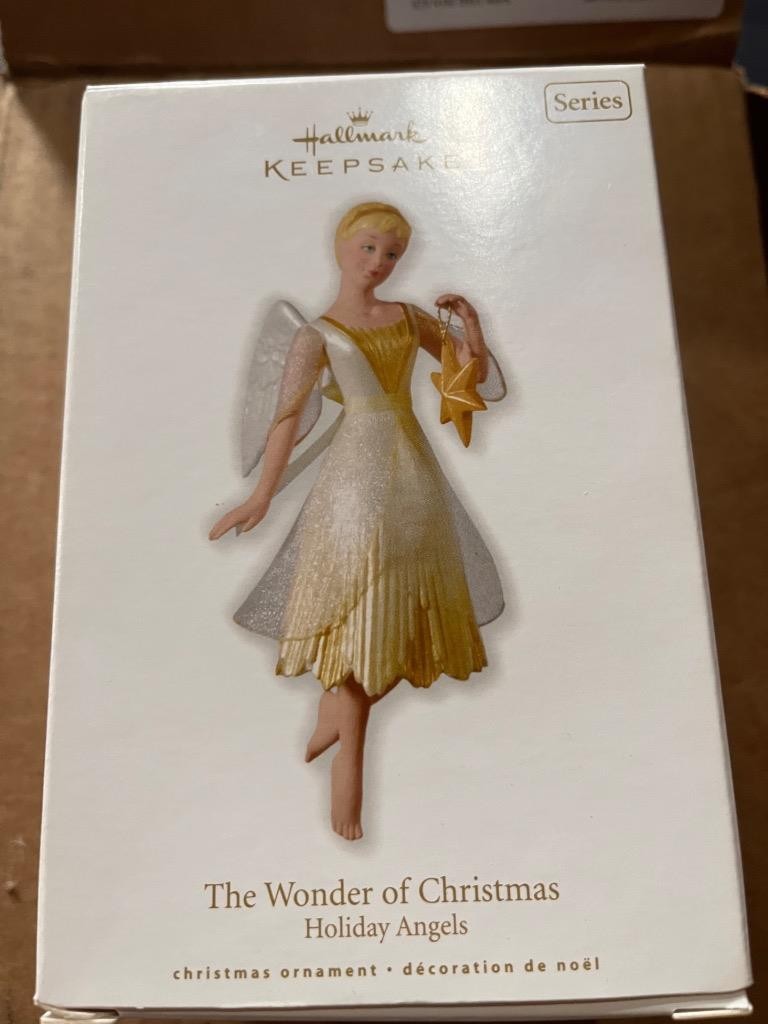 Hallmark Keepsake Ornament 2010 The Wonder of Christmas Holiday Angels Gold NIB