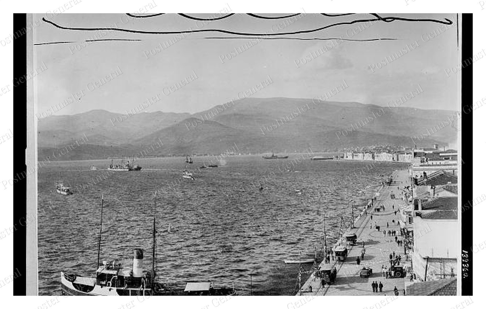 Izmir Turkey Quay and Bay Standard Postcard COPY RPPC