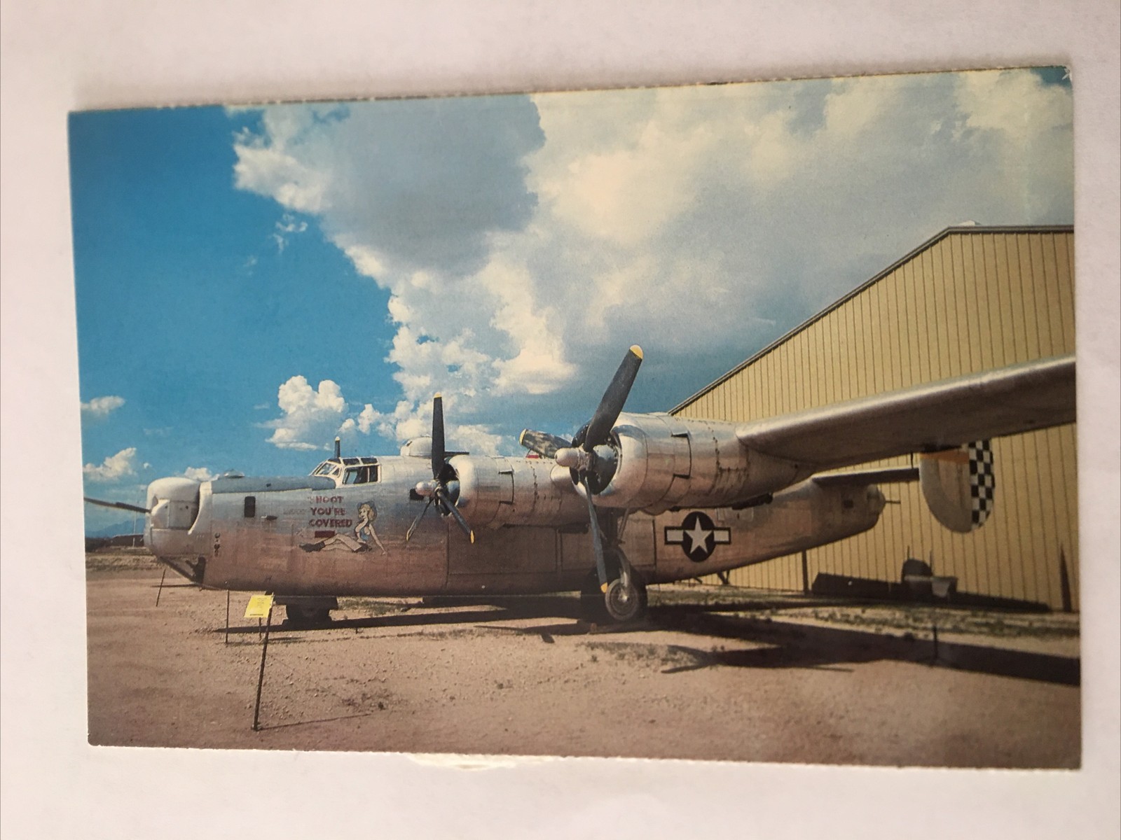Pima Air Museum Tucson Arizona Vintage Postcard Pima Air Museum Tucson Arizona Vintage Postcard