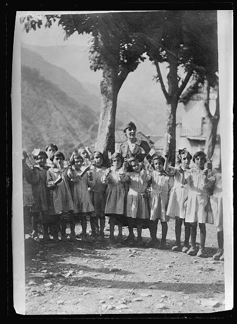 Photo:Genoa Italy Children A.R.C. Summer Camp Ponte Organasco ca 1918-1919