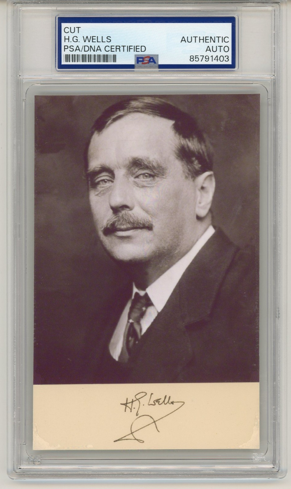 H. G. Wells ~ Signed Autographed Authentic Signature HG ~ PSA DNA Encased