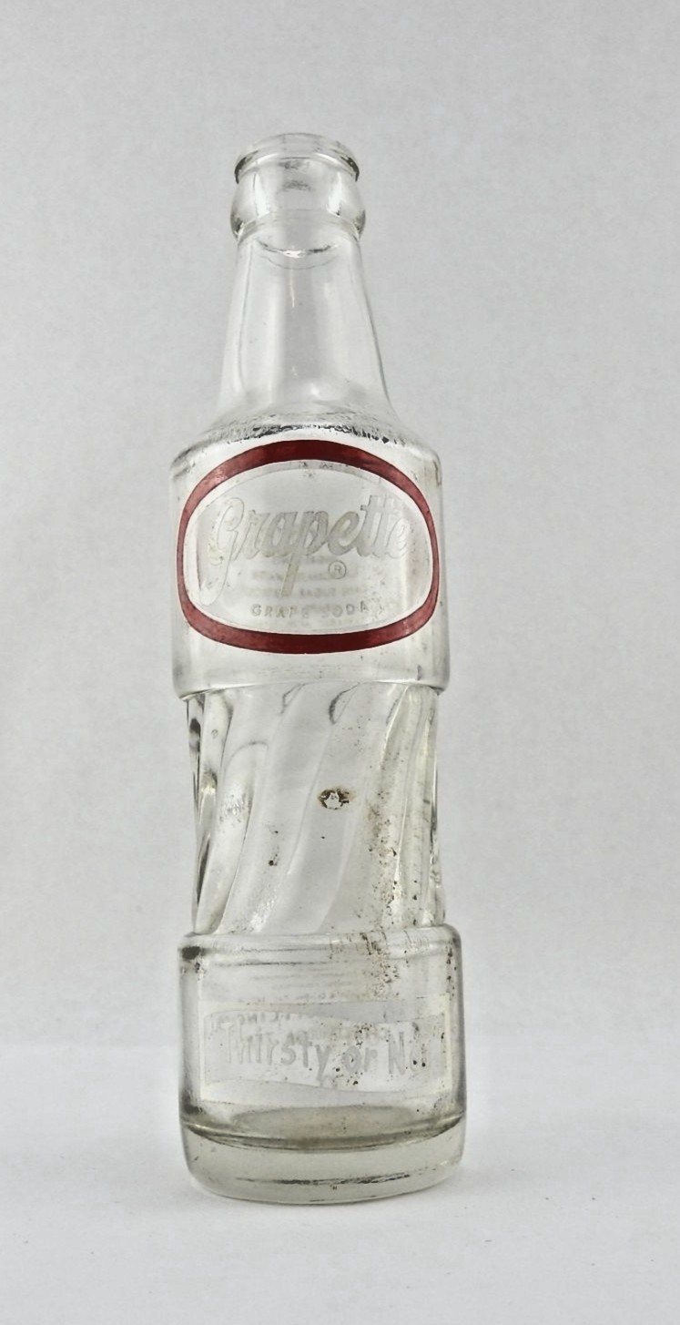 Vintage Glass Bottle Grapette Grape Soda 7oz Pat Pending 1952 Corp Bottling TN