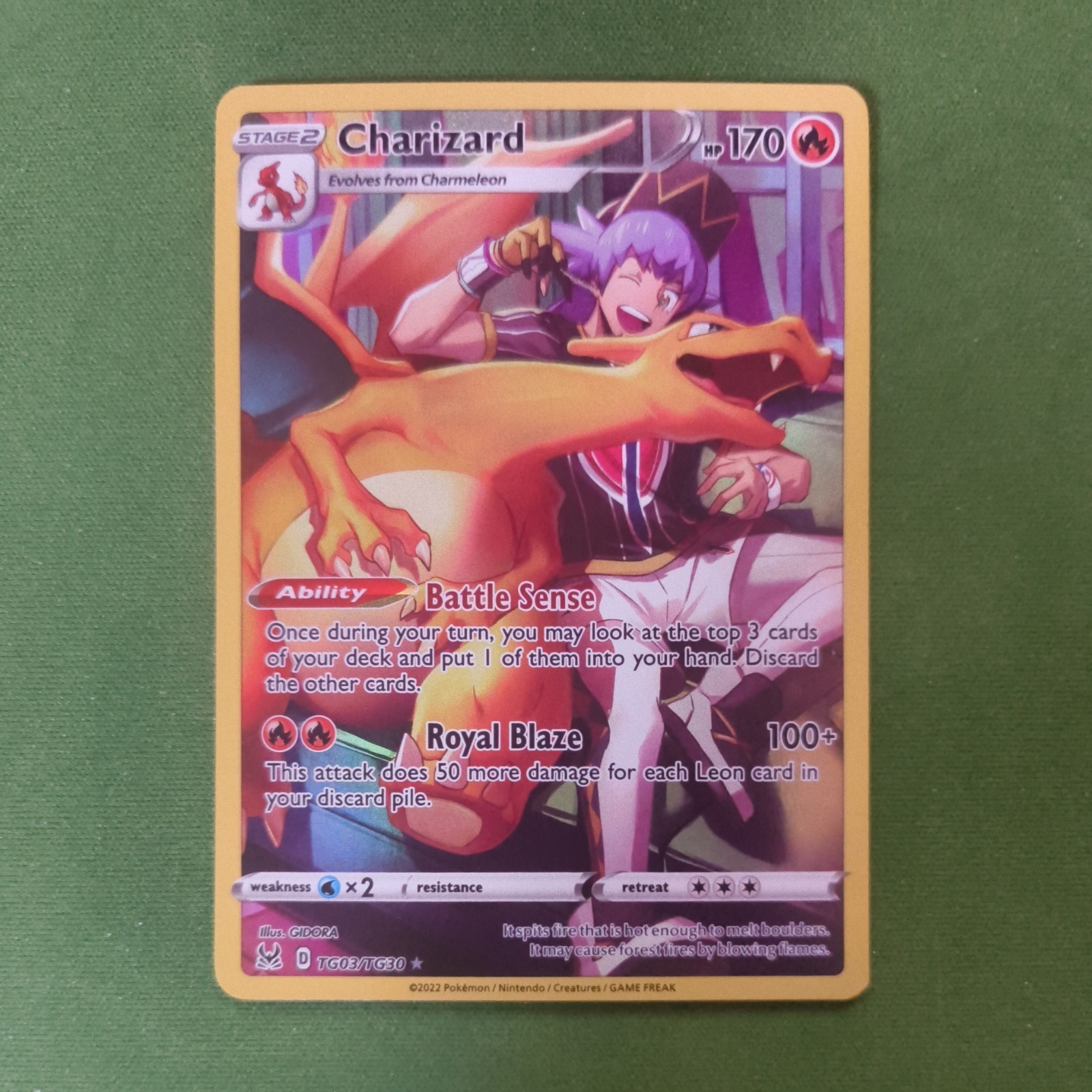 Charizard Lost Origin Trainer Gallery Ultra Rare TG03/TG30 English Near Mint