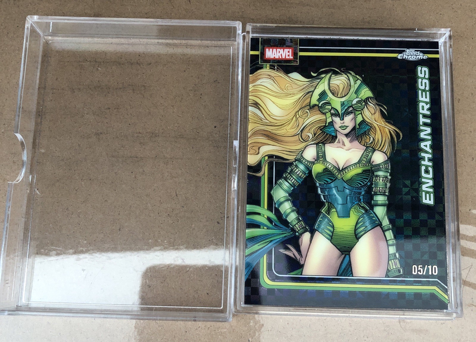 TOPPS 2026 Topps Chrome Marvel Enchantress Black Refractor  05/10