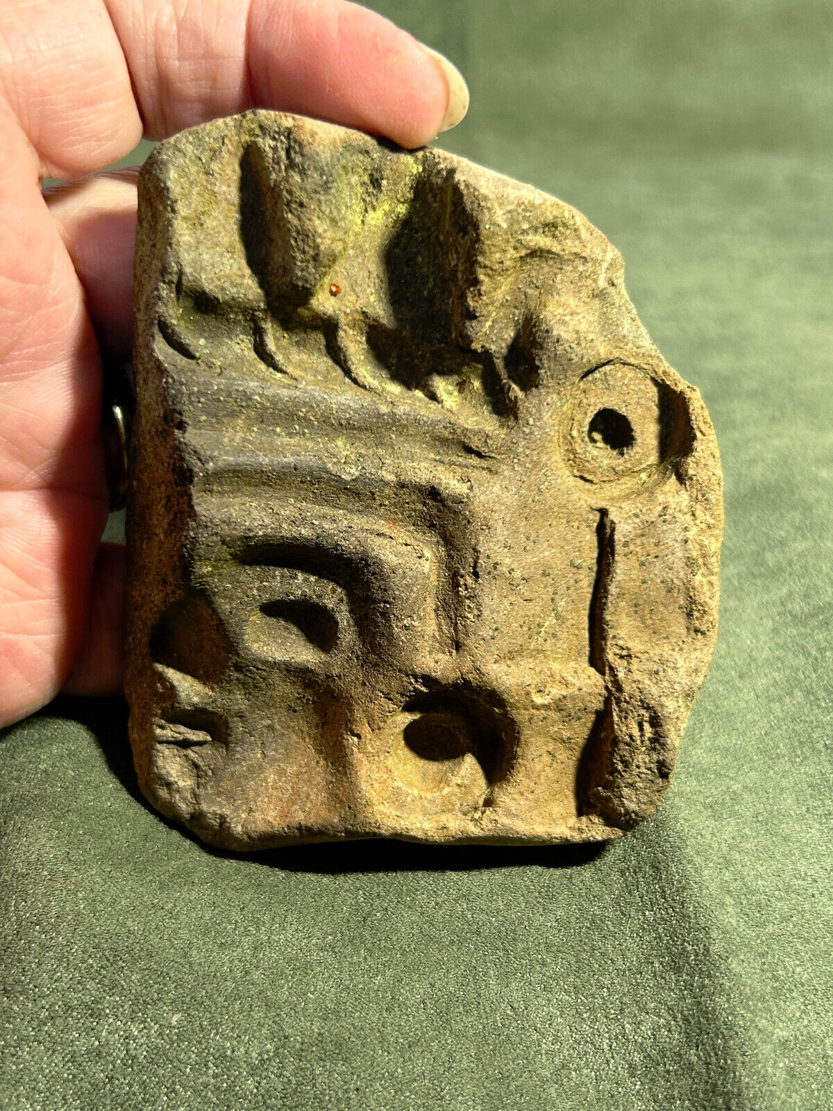 PRE COLUMBIAN CARVING FRAGMENT - STONE