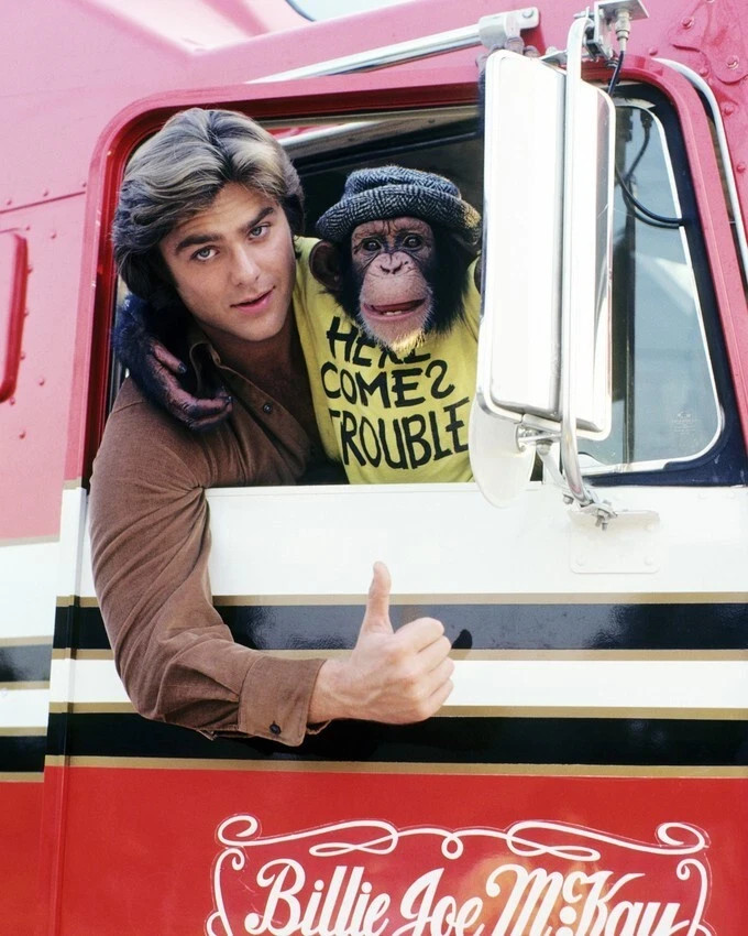 V78 Vintage BJ and the BEAR TV SHOW Greg Evigan MAGNET, DECAL, OR METAL SIGN
