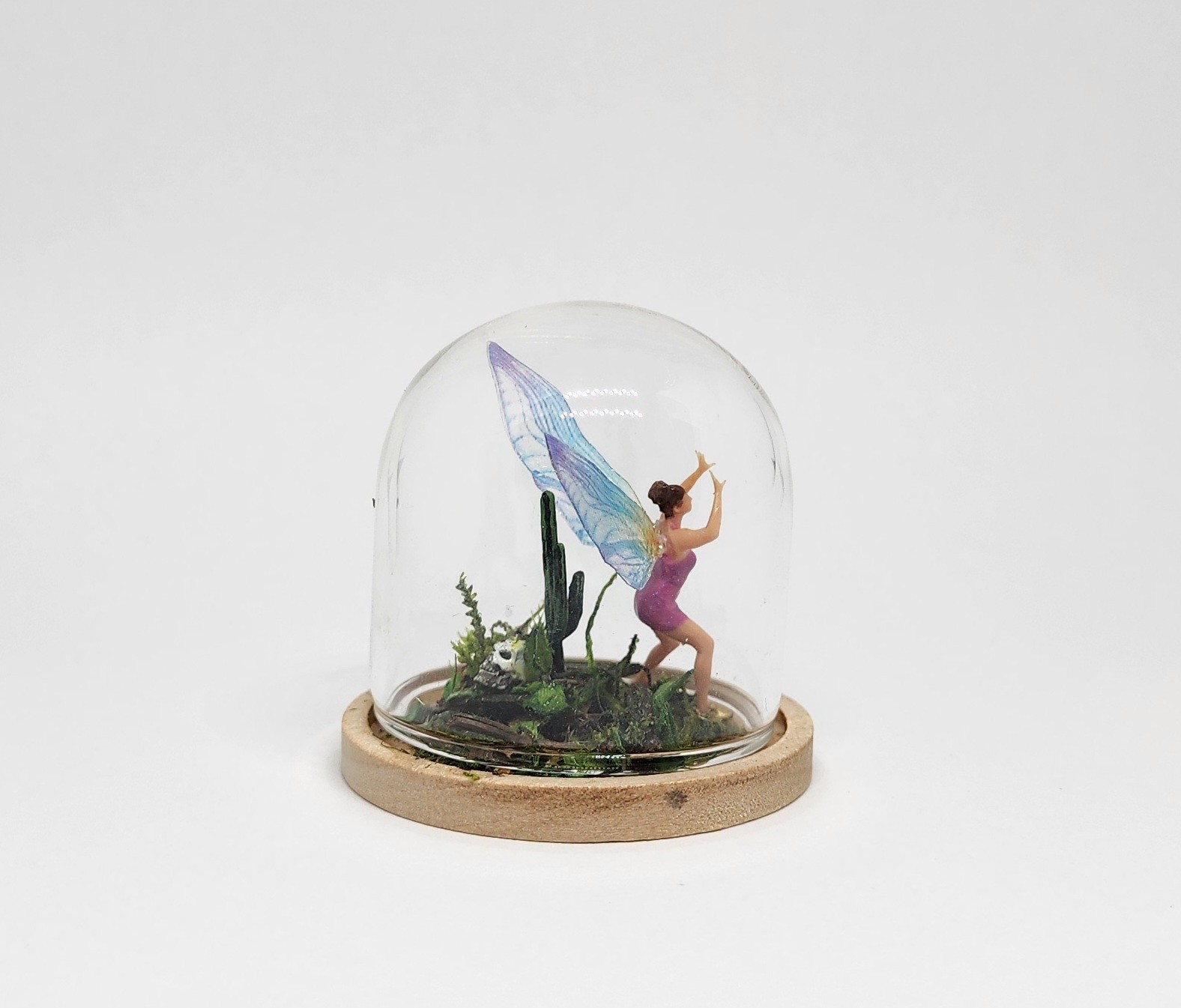 Handmade Micro Fairy Miniature Terrarium Glass Dome Globe Fantasy Woodland OOAK
