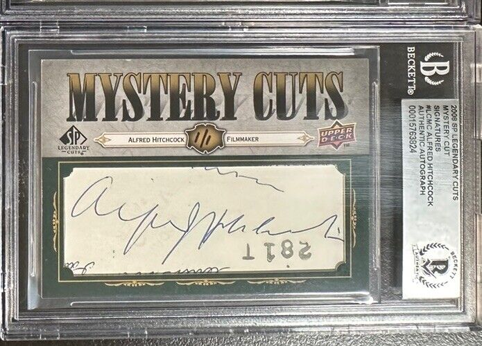 2008 SP Mystery Cuts Alfred Hitchcock AUTO 1/1 Mystery Cuts Upper Deck UD BGS