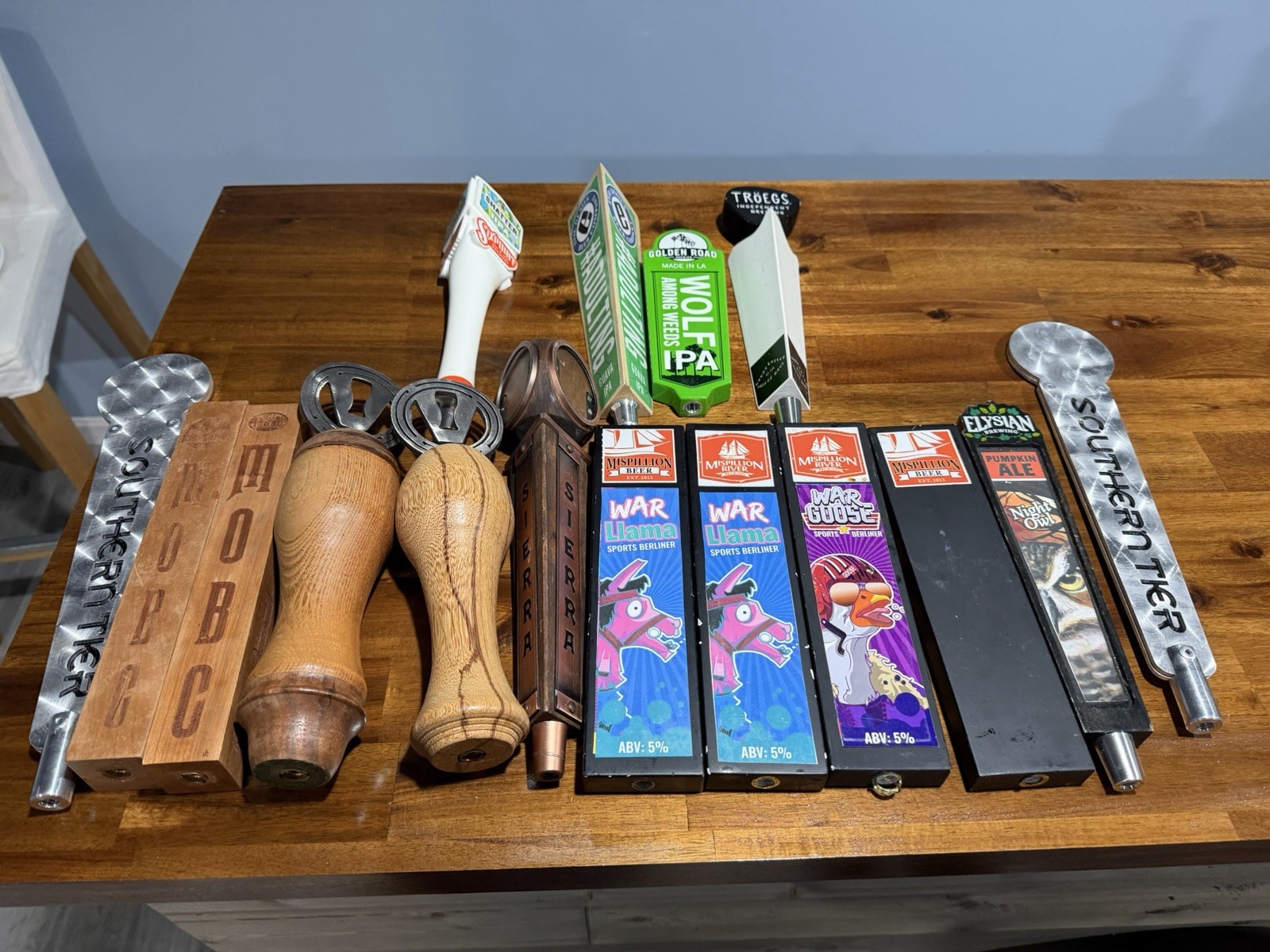Lot of 16 Draft Beer Tap Handles Craft Brewery Bar Collection Kegerator